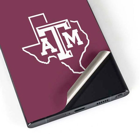 Texas A&M University Black Logo Galaxy S25 Ultra Skin